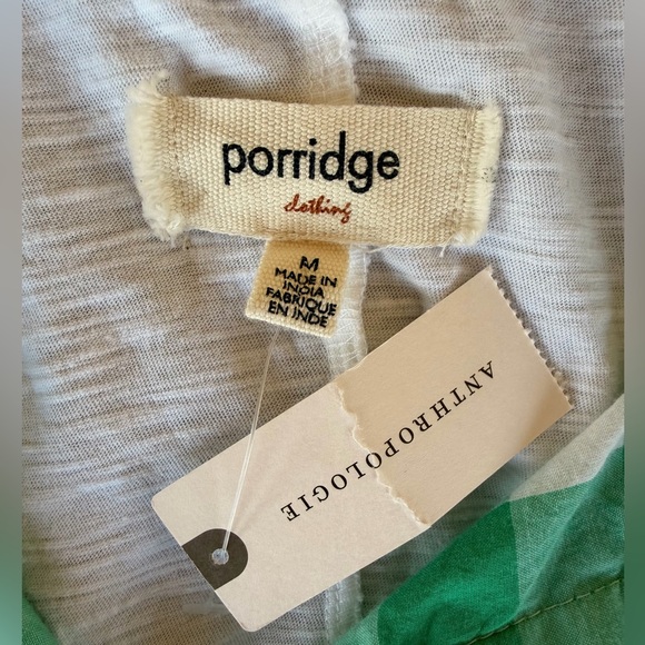 ANTHROPOLOGIE PORRIDGE WOMEN’s TOP TURQUOISE GOLDA GINGHAM PREPPY‎ BACK-TIE NWT - Picture 10 of 12